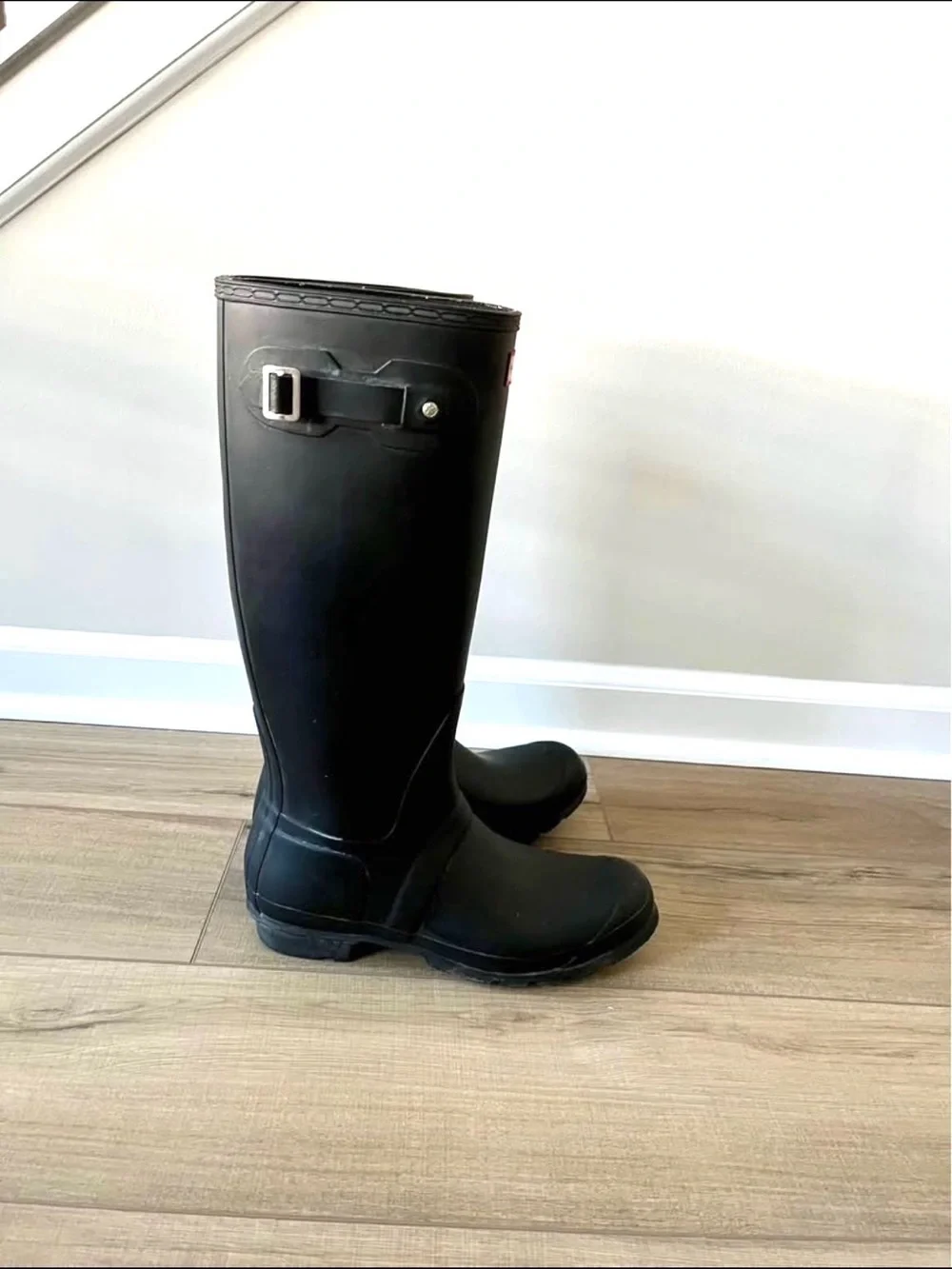 Hunter Original Matte Black Tall Rain Boots, 10